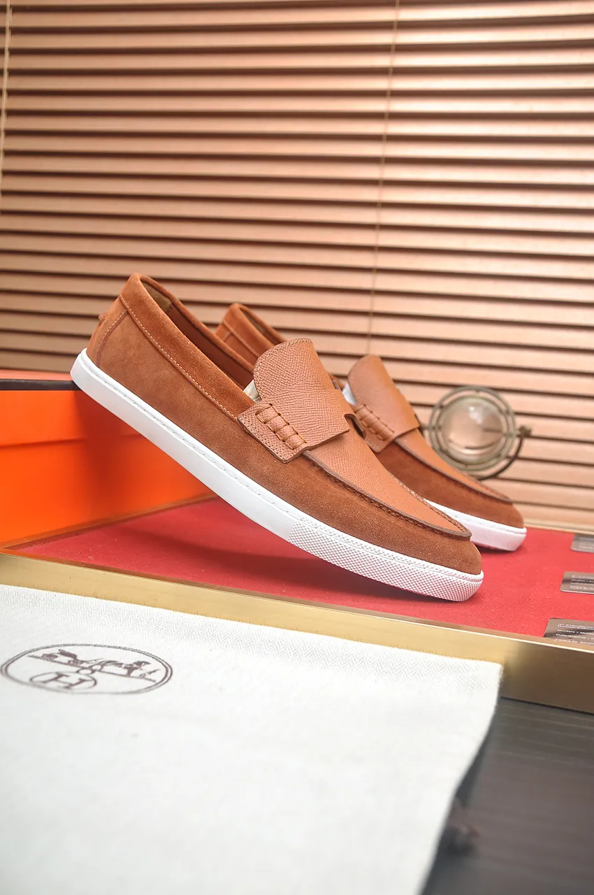 Men's shoes💰540💶[HERMES] (cowhide lining)🍀Italian top luxury🍀He does not pursue novel styles and gorgeous colors, but attracts the favor of successful men with his flawless, elegant and classic style. Formal leather shoes This very comfortable, simple and stable style allows you to easily match any style! The pattern is absolutely 1:1 refined from the original case, and we strive for excellence in materials, imported cowhide + cowhide lining💪💪💪extraordinary texture👍! .Code number: 39-45 (45 customized)